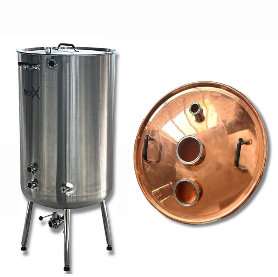 NANO – X 270L Dished Boiler Kettle with 99.9% Copper Domed Lid