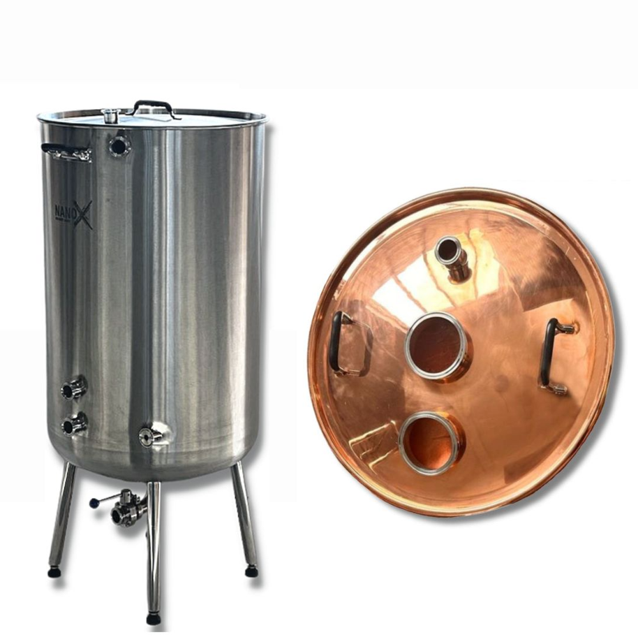 NANO – X 200L Dished Boiler Kettle with 99.9% Copper Domed Lid