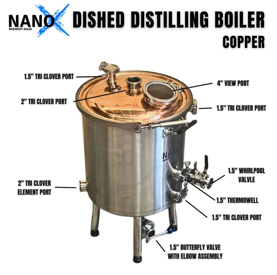 NANO-X 50L Dished Copper Top Boiler