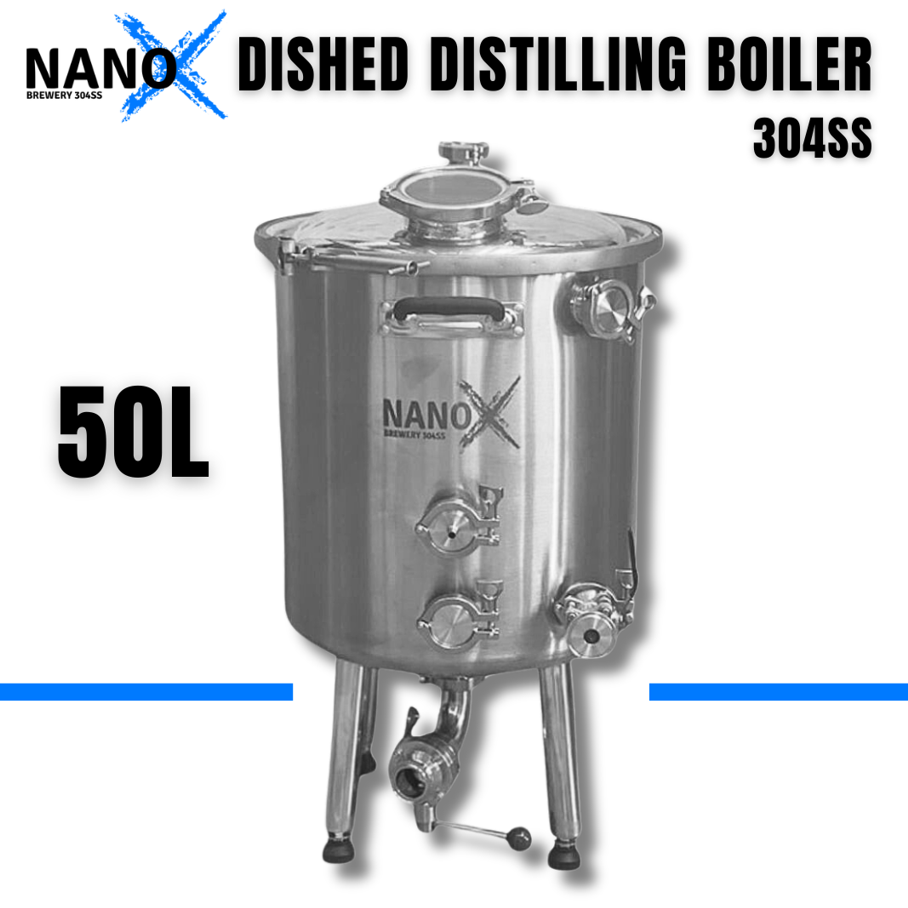 NANO-X 50L Dished 304SS Top Boiler