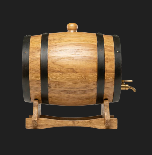 15L Glass Head American Oak Barrel (Medium Char)