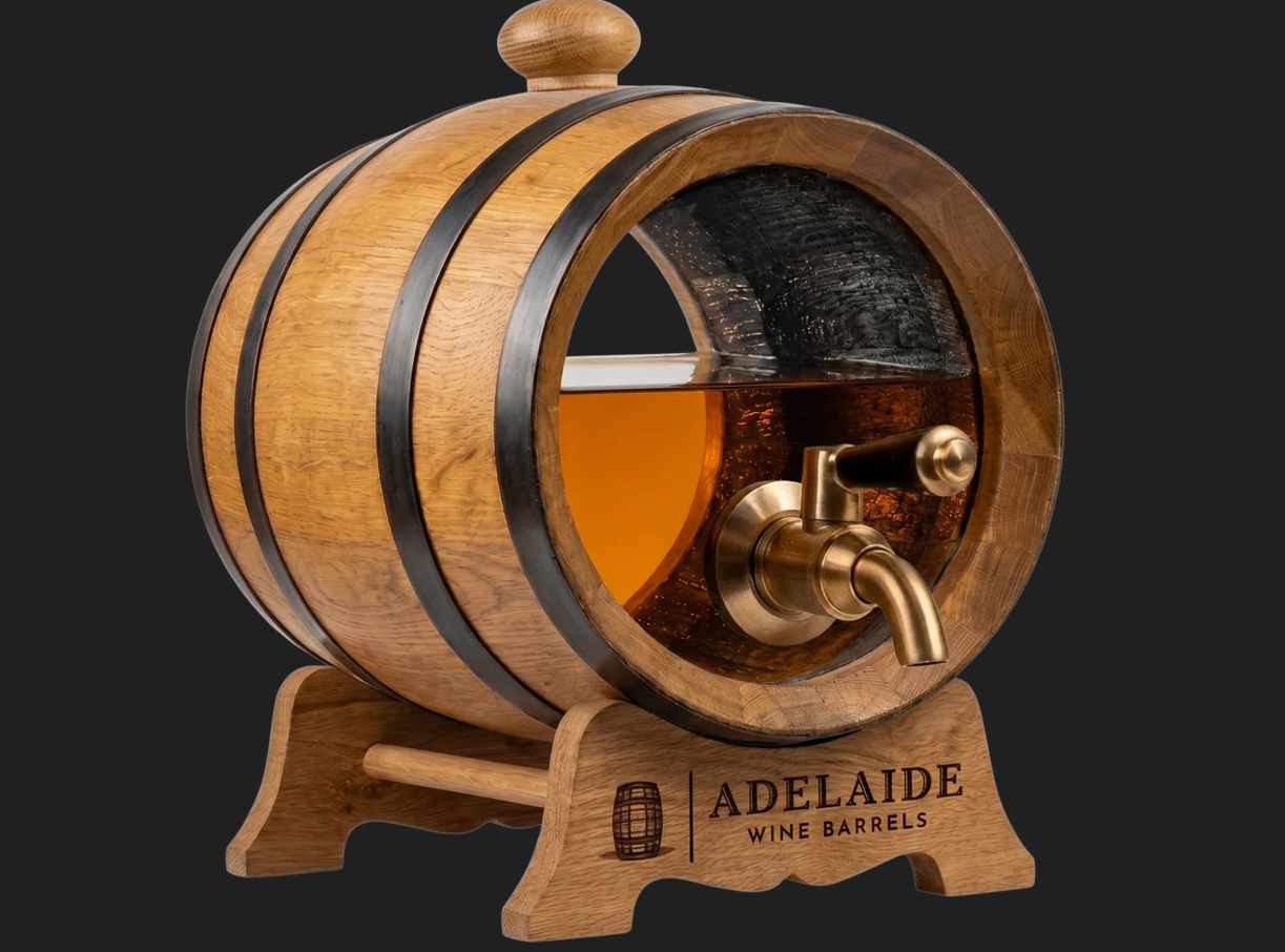 15L Glass Head American Oak Barrel (Medium Char)