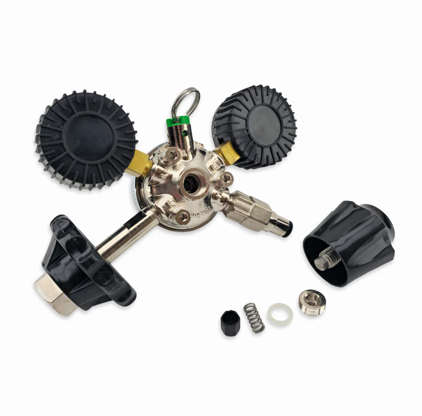 Type 30 - MK5 CO2 Regulator - Tool-Free - Dual Gauge (4.5bar PRV & 65psi Gauge)