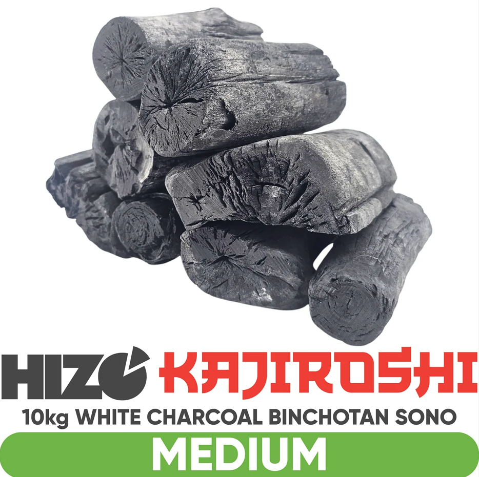 HIZO Kajiroshi - White Charcoal 10kg - Binchotan Sono - Medium