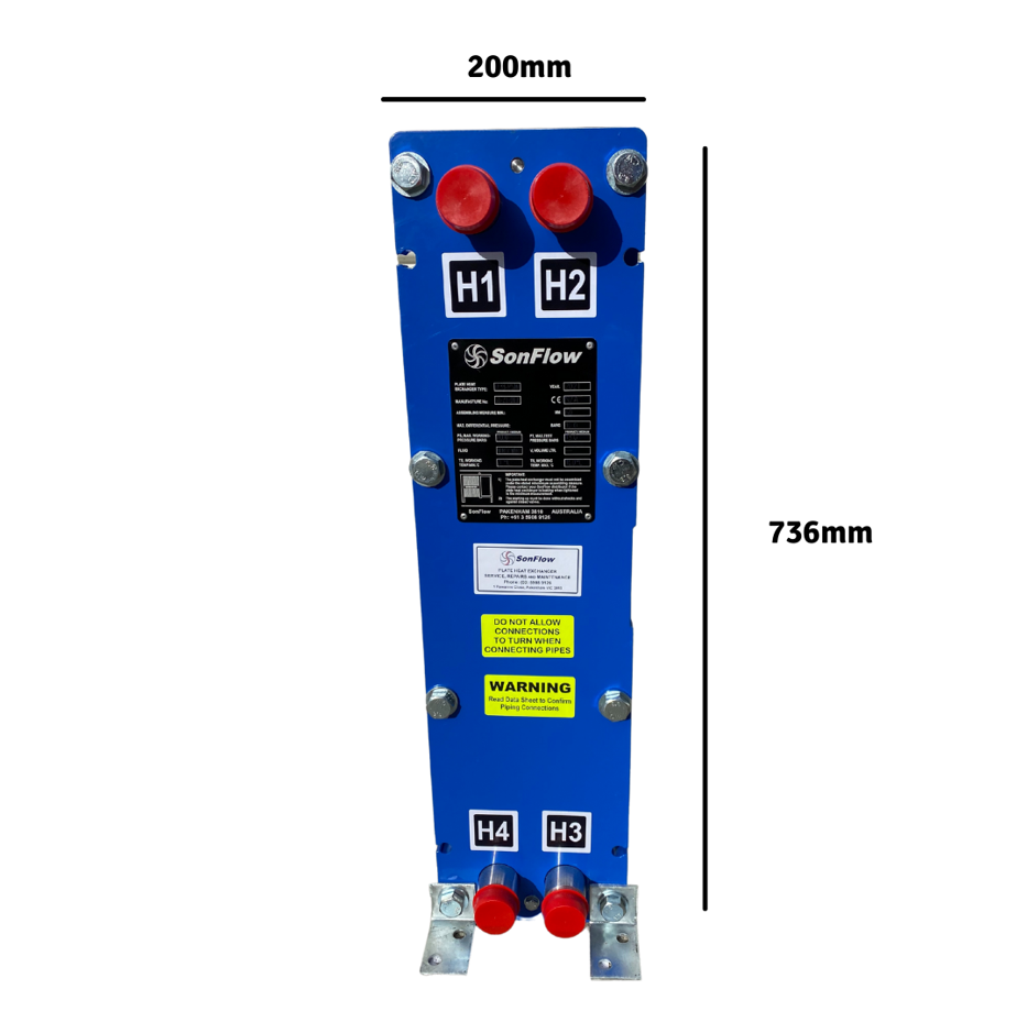 SonFlow 26 Plate Gasketed Wort Chiller