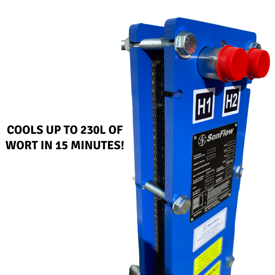 SonFlow 26 Plate Gasketed Wort Chiller