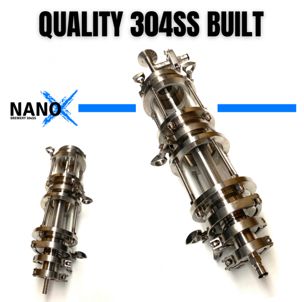 NANO-X 3″ Hop Injector / Hot Side Filter / Cold Side Filter