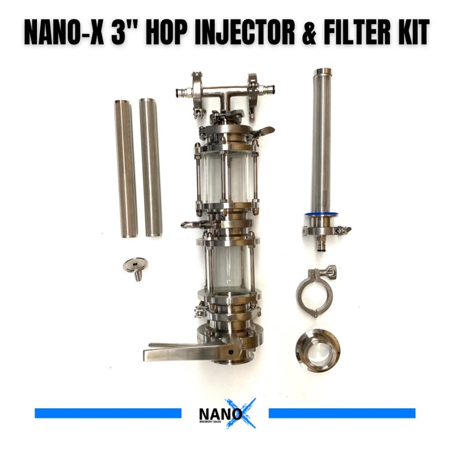 NANO-X 3″ Hop Injector / Hot Side Filter / Cold Side Filter