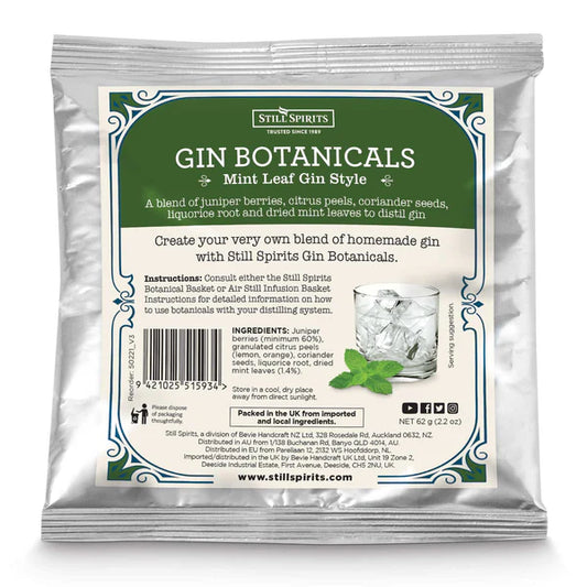 Still Spirits Gin Botanicals Mint Leaf Gin