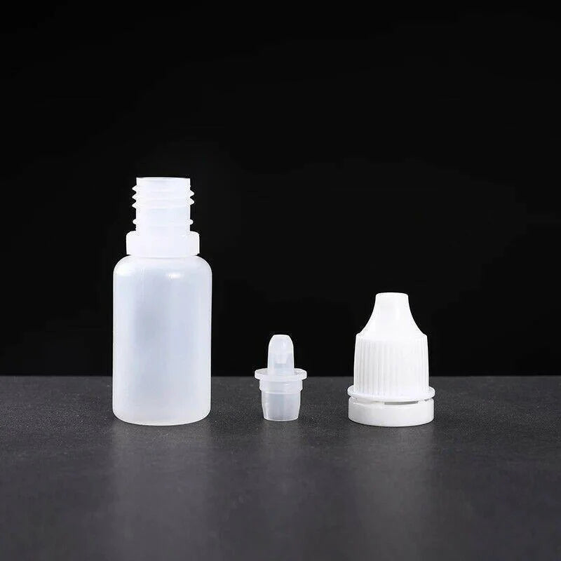 Clear Plastic Empty Dropper Bottles 10PCS PE 10ml