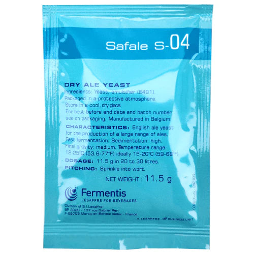 SafAle S-04 Yeast 11.5g packets
