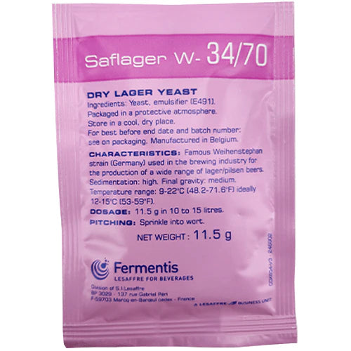 SafLager W-34/70 Yeast - 11.5g packets