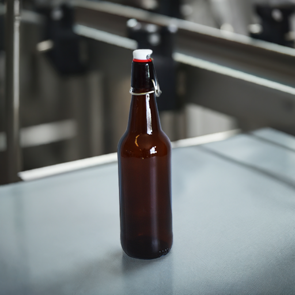 Amber 500ml Flip Top Bottle
