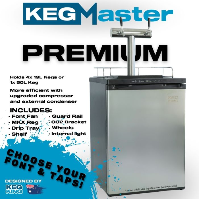 Kegmaster Premium Fridge Pack (Kegerator + Regulator ONLY)